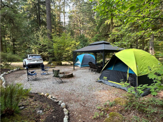 Boulder Basin campsite viewed from the east