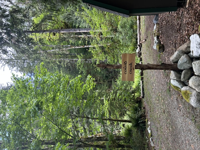 Corvid Creek campsite sign